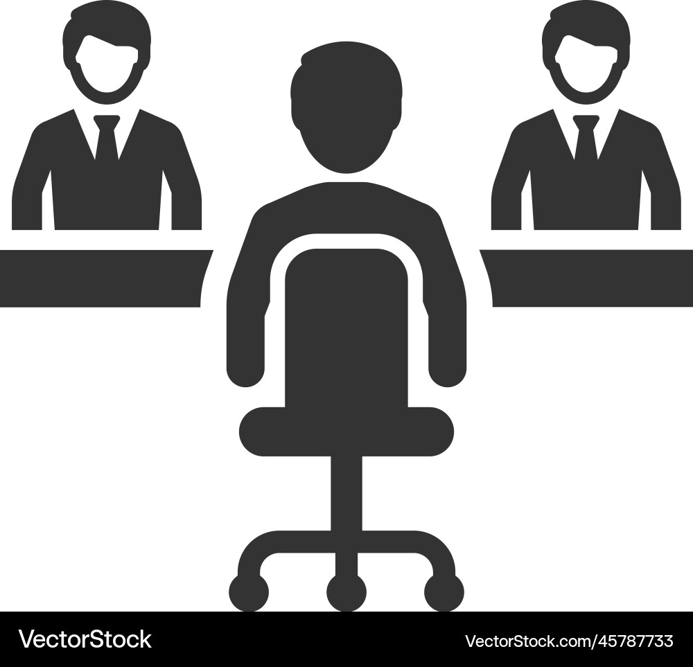 Interview Session Icon vector image