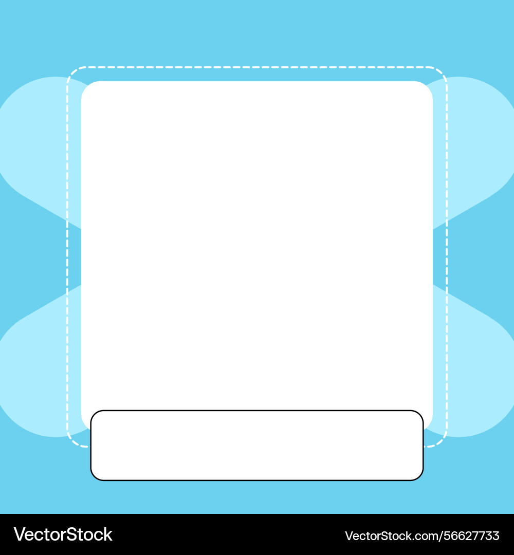 Minimal square frame background template simple Minimal square frame background template simple vector image