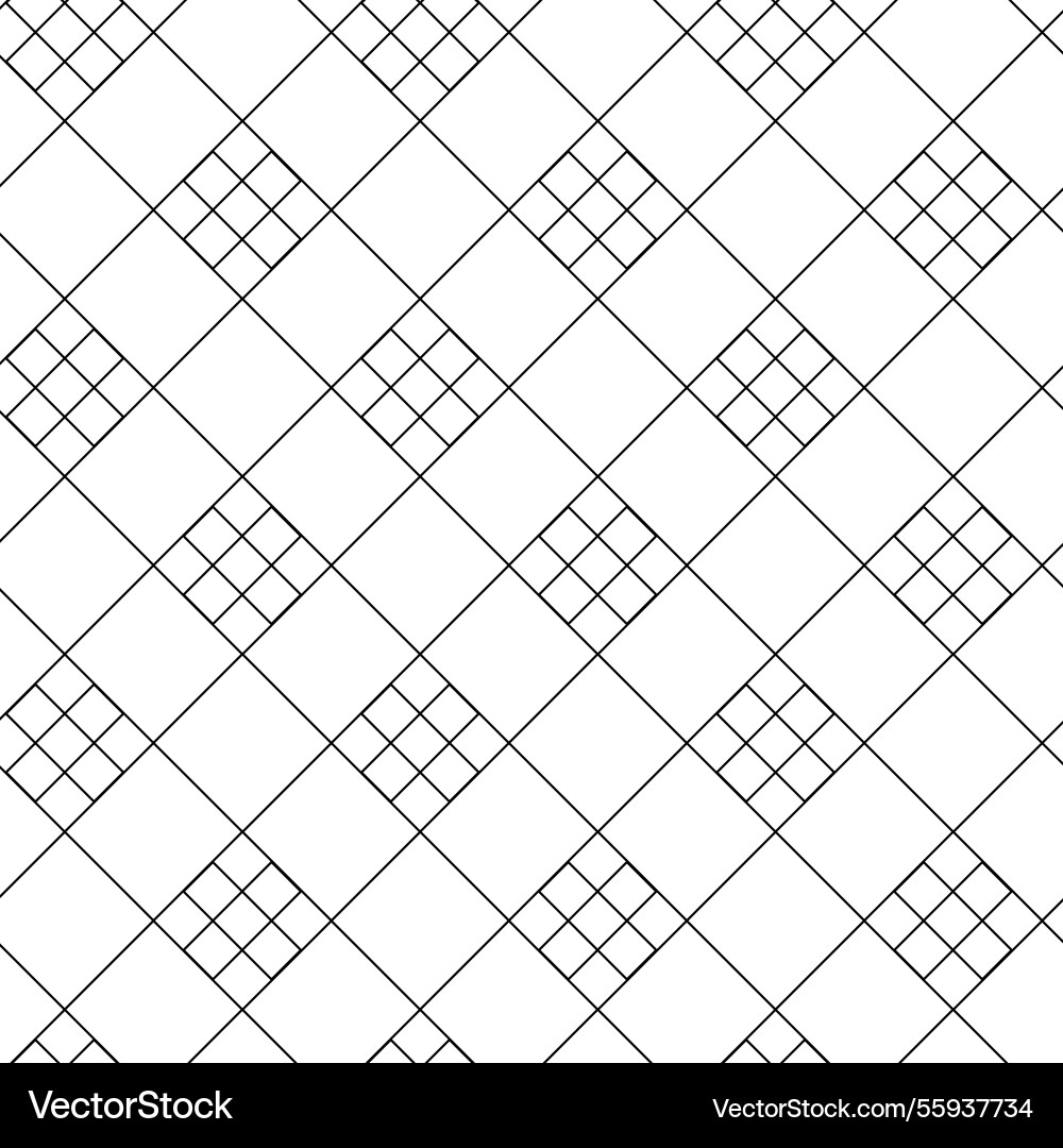 Abstract geometric pattern with squares crosses Vector Image