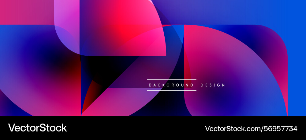 Abstract vibrant design overlapping shapes create Abstract vibrant design overlapping shapes create vector image