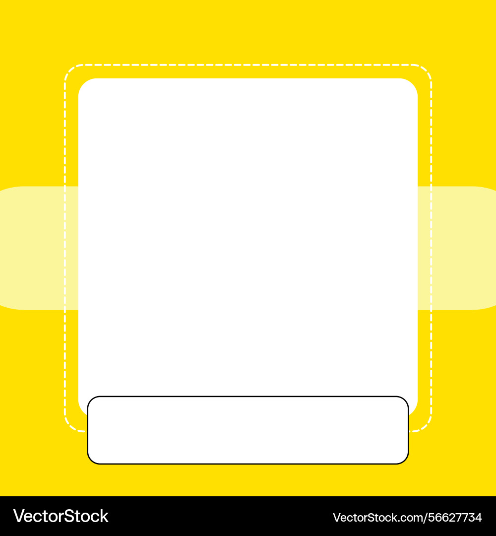 Minimal square frame background template simple vector image