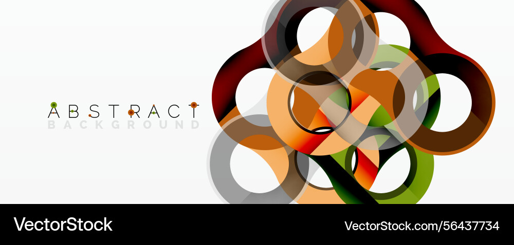 Modern abstract design overlapping circles create Modern abstract design overlapping circles create Vector Image