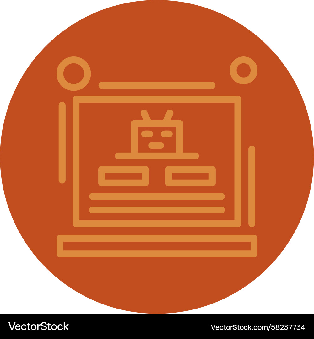 Robots.txt Multi Color Icon Vector Image