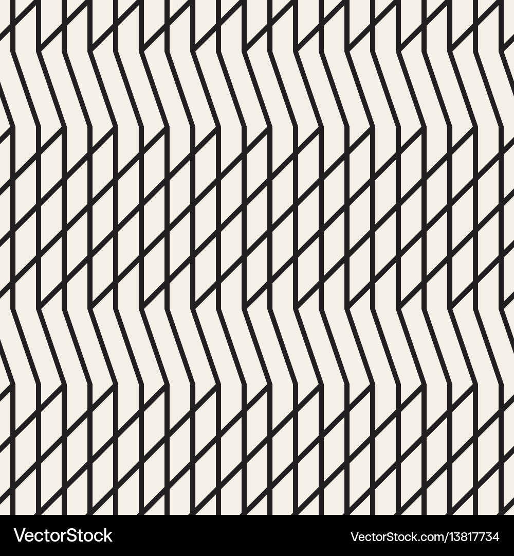 Zigzag lines geometric seamless pattern Zigzag lines geometric seamless pattern vector image