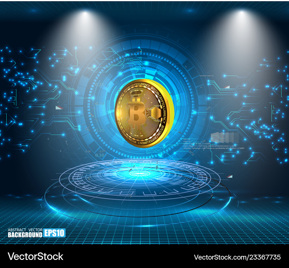 Bitcoin Technology Abstract – Royalty-Free Vector | VectorStock