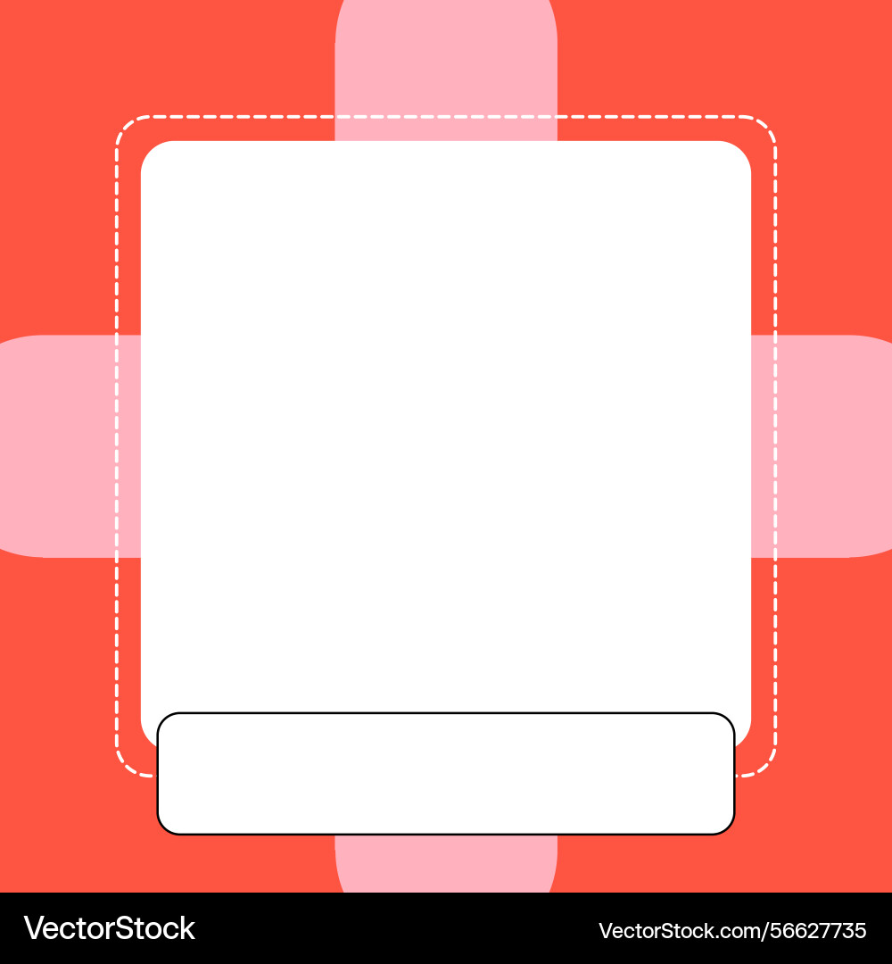 Minimal square frame background template simple Minimal square frame background template simple vector image