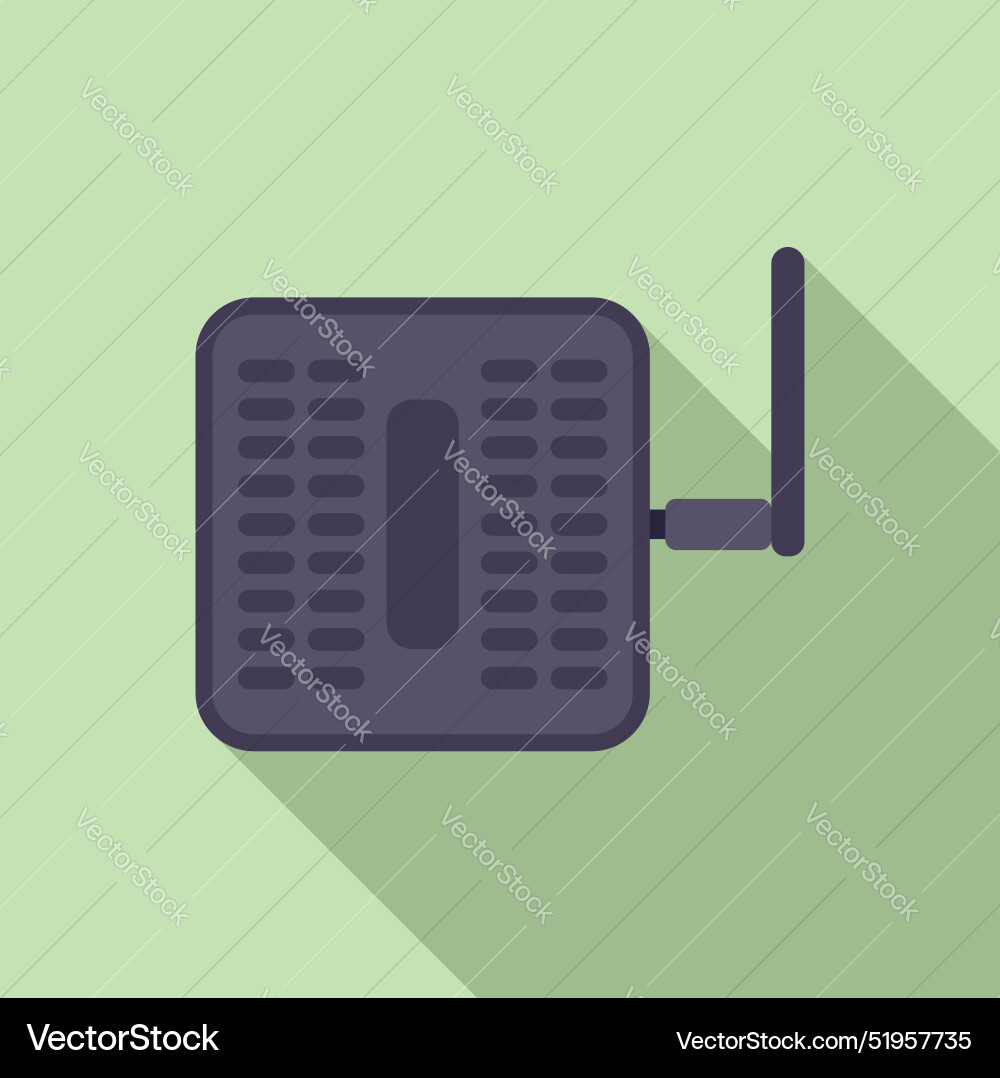 Wireless router providing internet connection Wireless router providing internet connection vector image