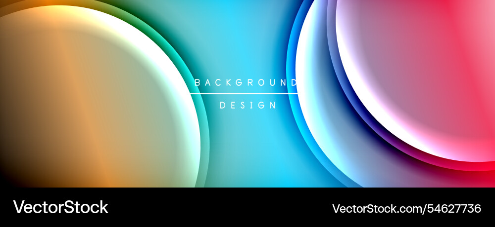 Gradient and shadow wave line geometric background vector image