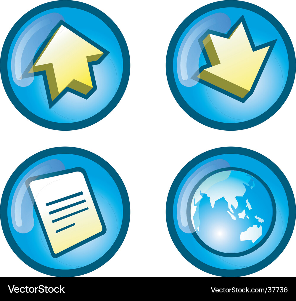 Web icons Vector Image