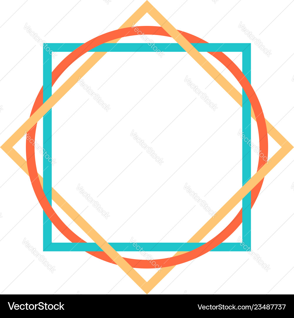 Abstract geometric element created using square Abstract geometric element created using square Vector Image