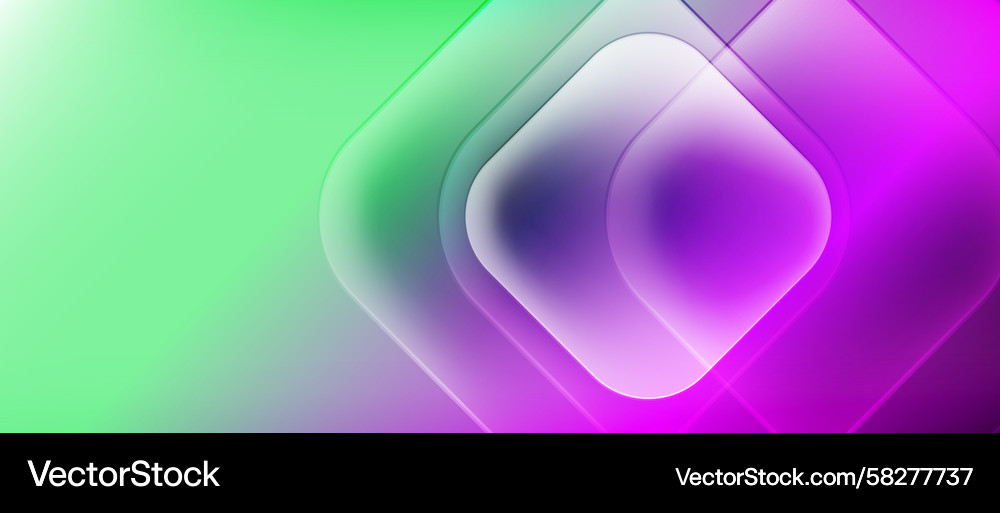 Abstract Gradient Square Overlap Vector Image