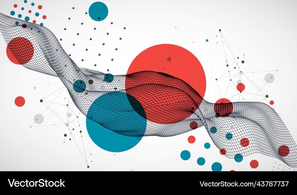 Abstract wave is made in a frame style template Abstract wave is made in a frame style template vector image