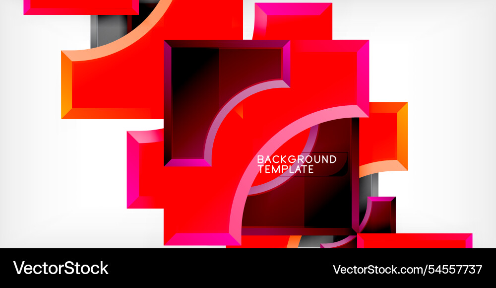 Arrow with round elements color geometric shapes Arrow with round elements color geometric shapes vector image