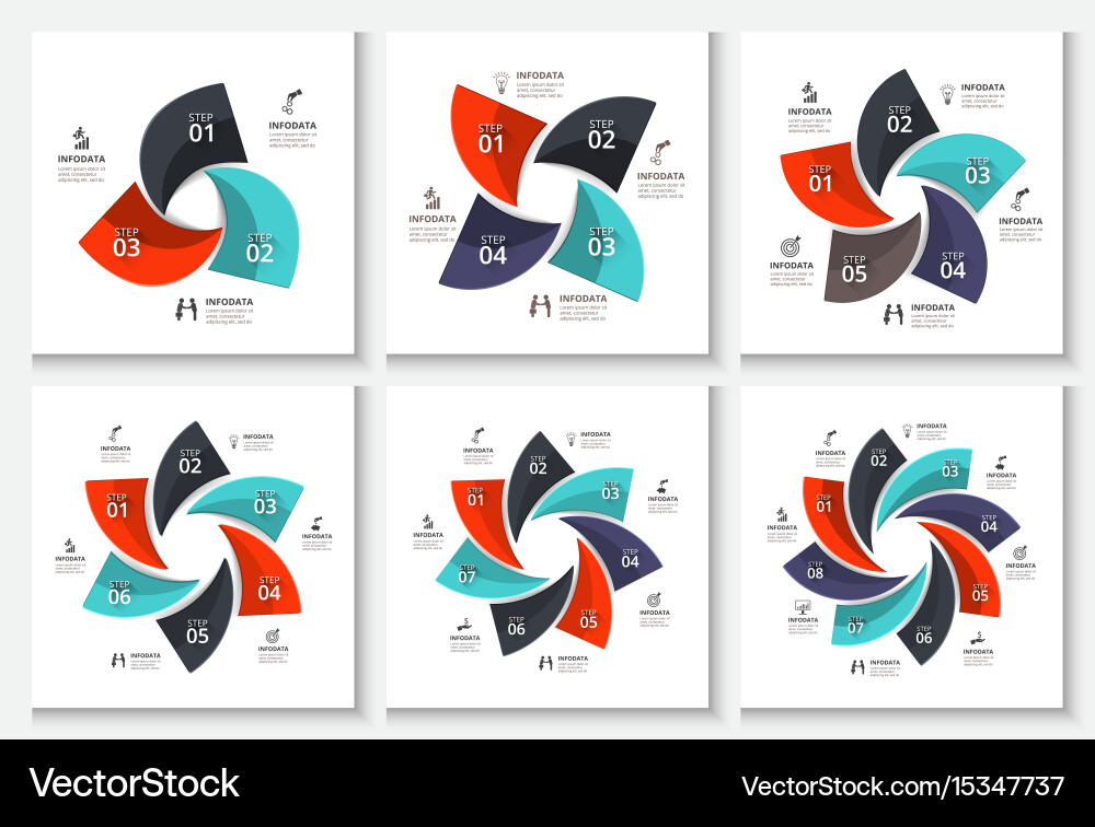 Cycle Diagram & Data Visualization vector image