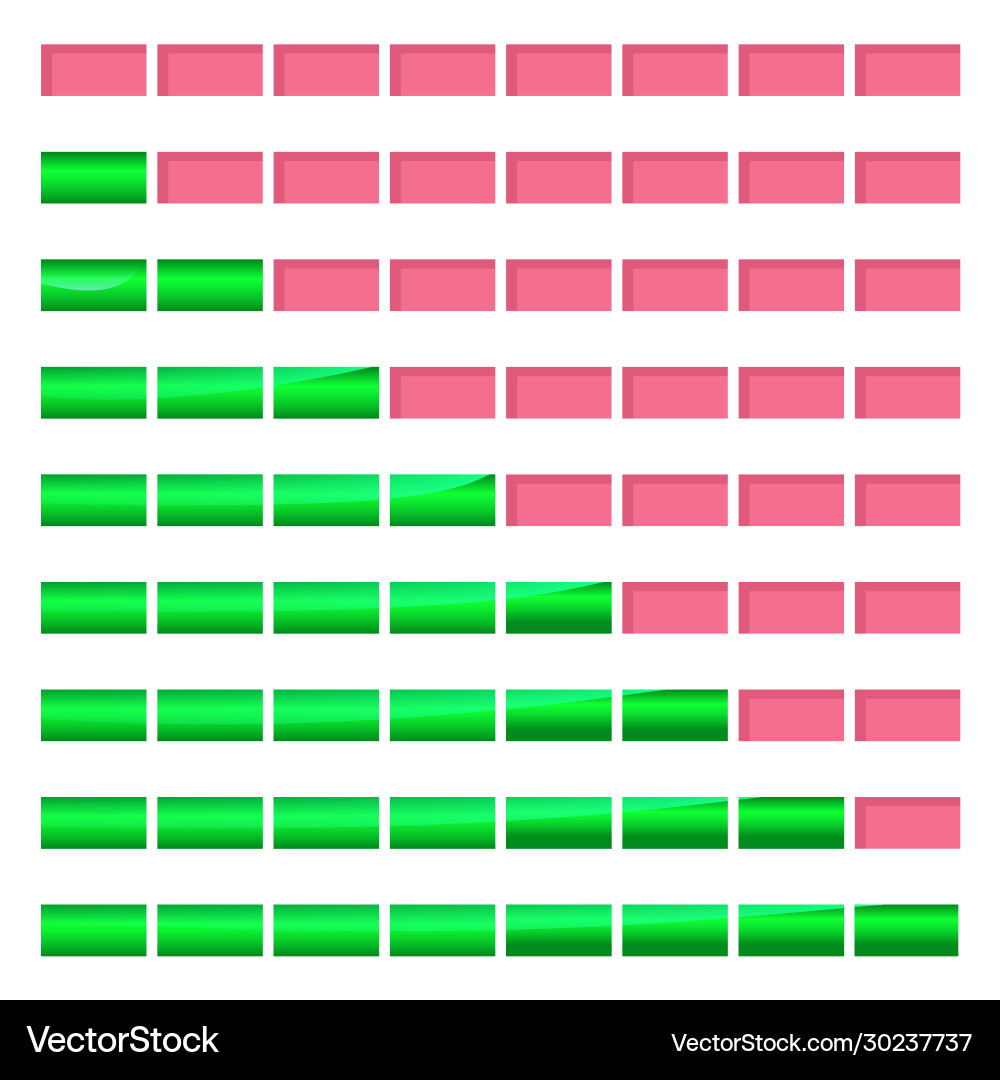 Progress loading bar with lighting Vector Image