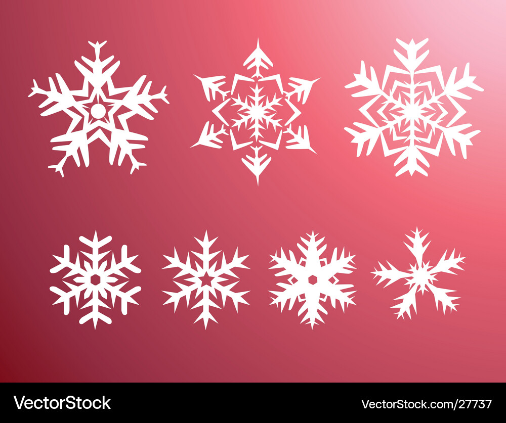 Snow flakes Vector Image