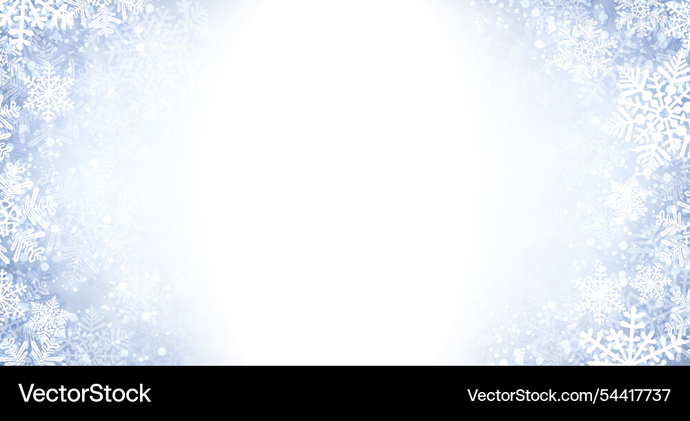 Snowflake winter background with soft glow Snowflake winter background with soft glow vector image