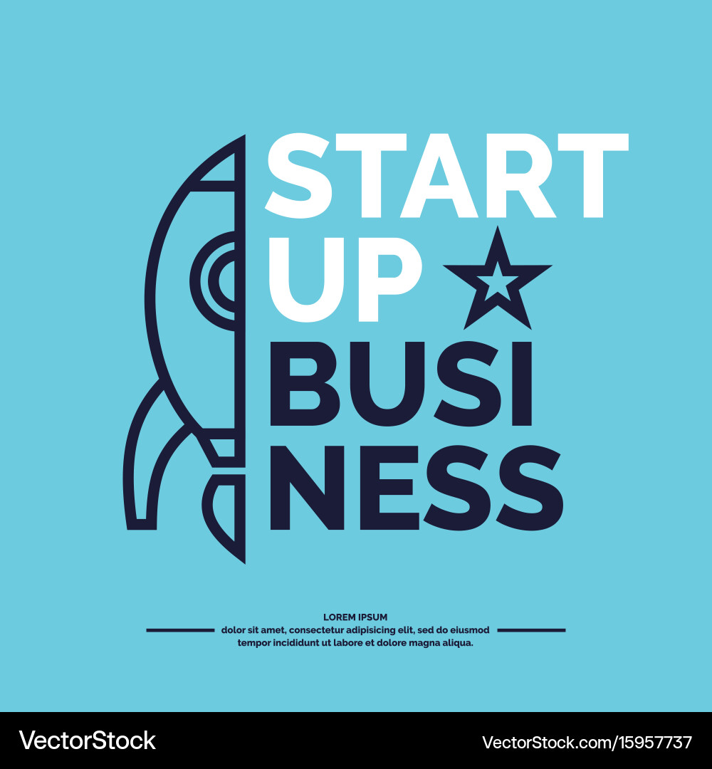 Startup Success Business Icons Vector Image