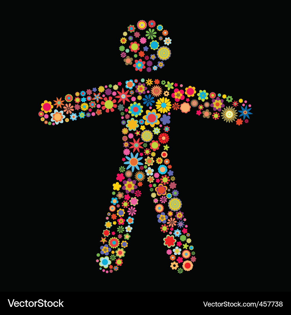 Man shape Vector Image