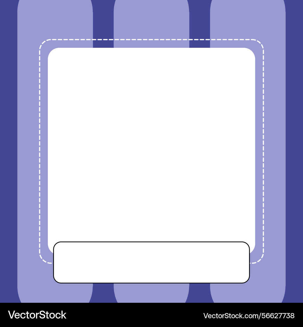 Minimal square frame background template simple vector image