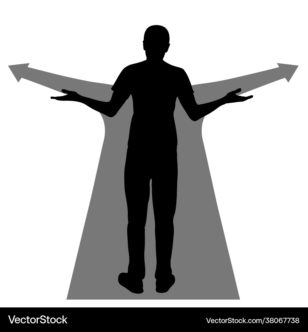 Not knowing way Not knowing way vector image