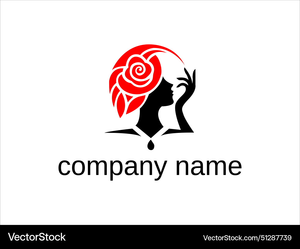 Beauty and fashion logo Beauty and fashion logo vector image