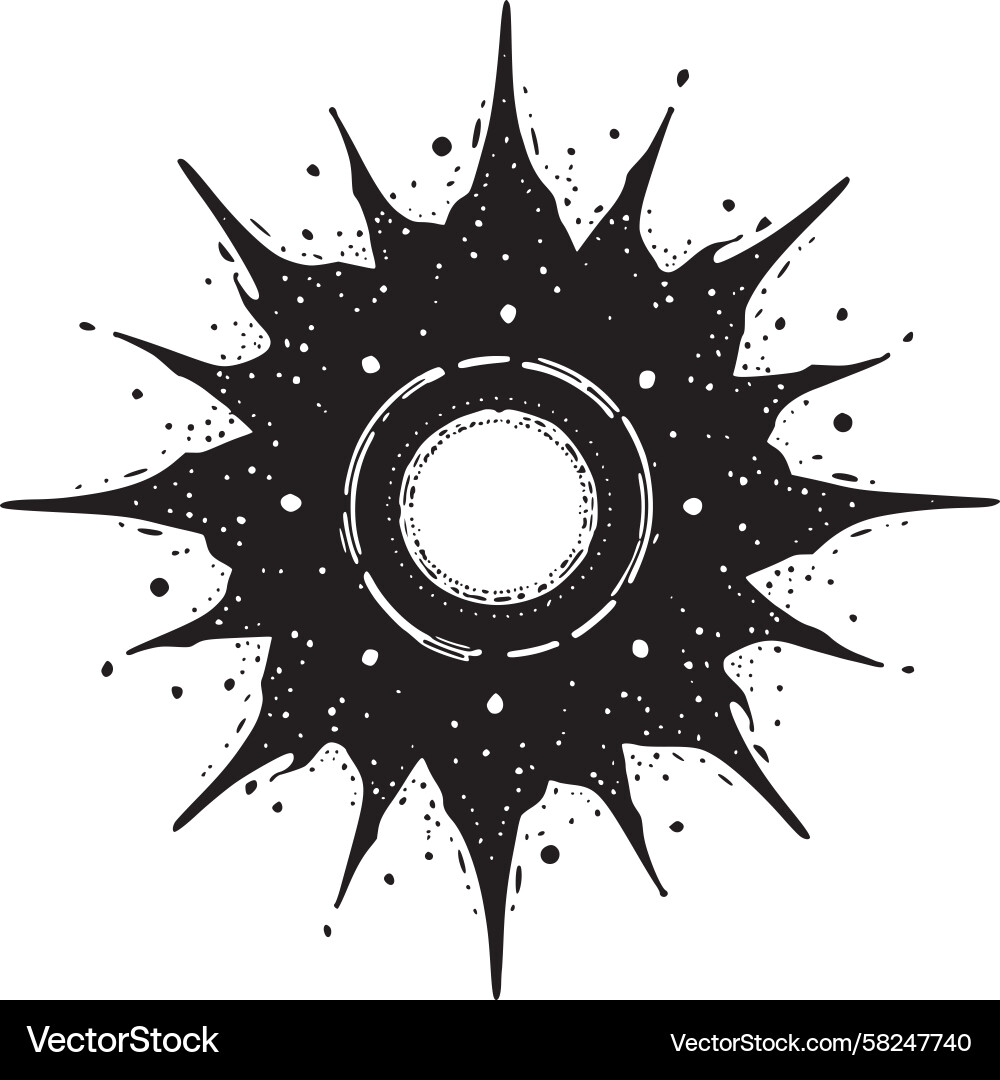 Exploding Starburst Motif Vector Image