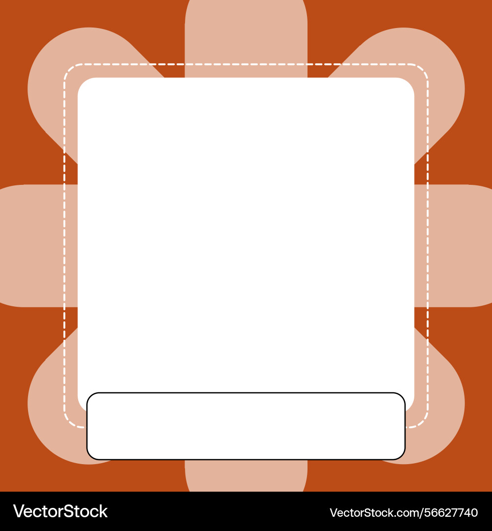 Minimal square frame background template simple Minimal square frame background template simple vector image