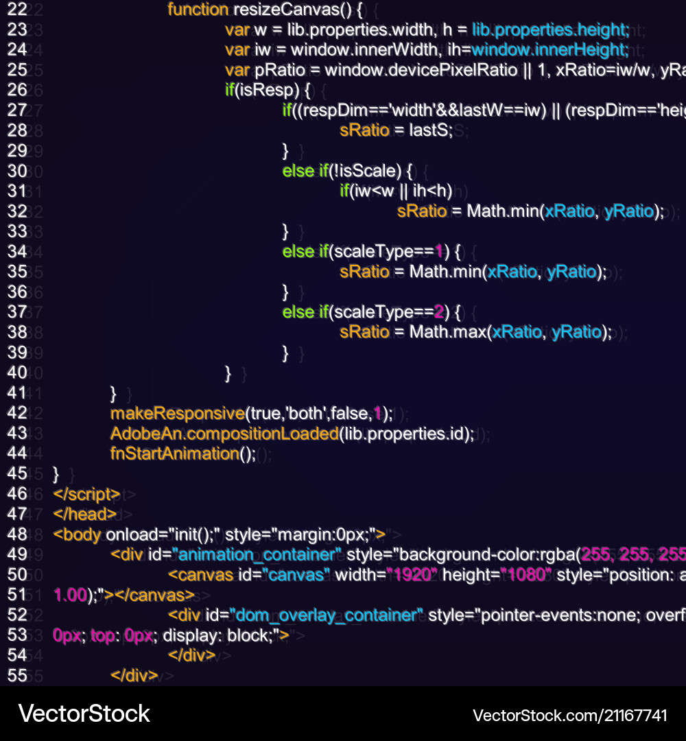 Programming Code auf Bildschirm vektorbild