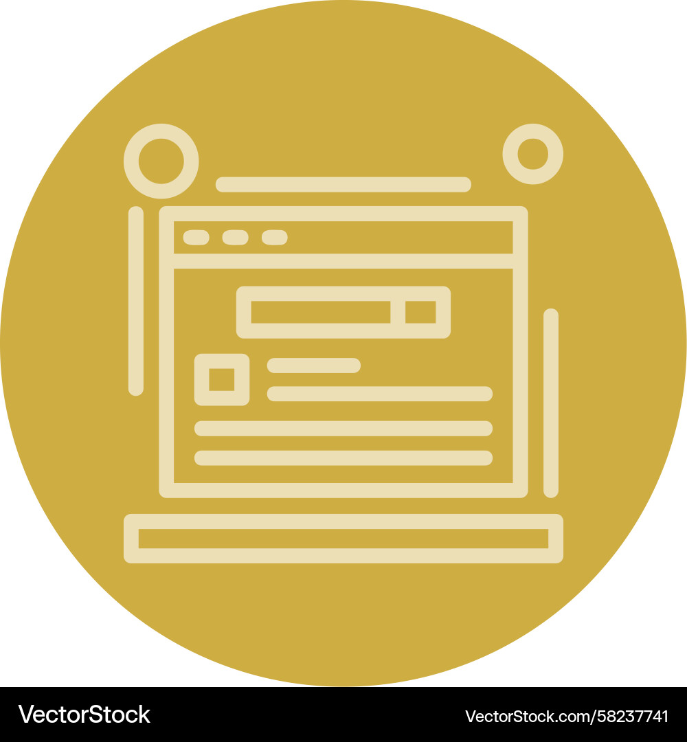 Schema Markup Line Icon Vector Image
