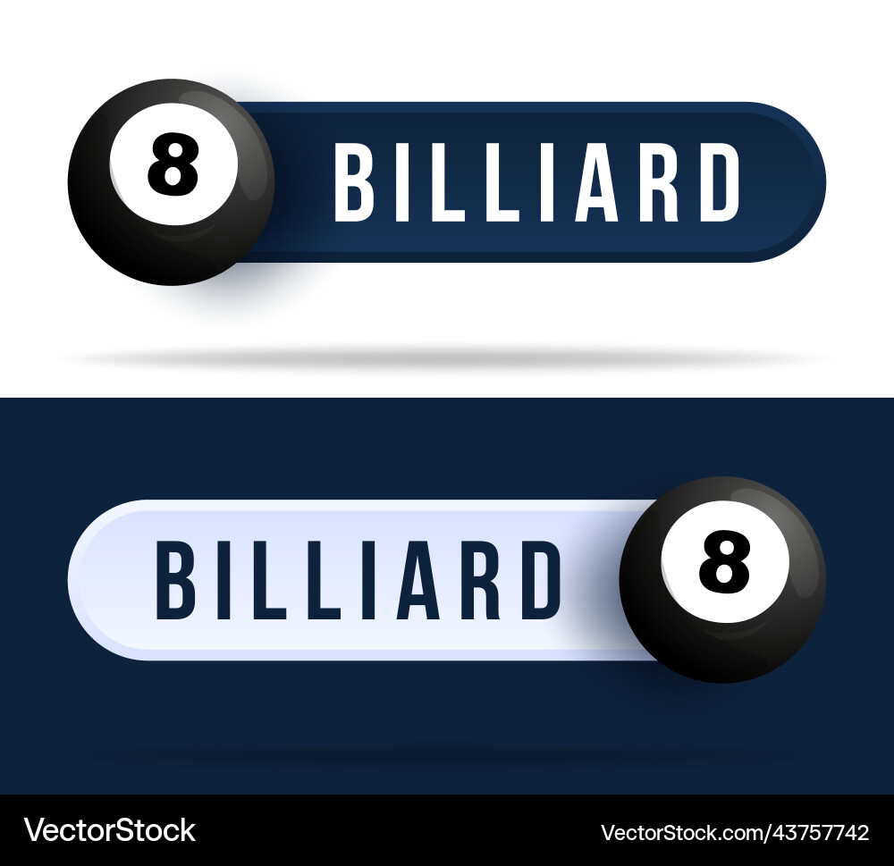 Billiard toggle switch buttons with basketball Billiard toggle switch buttons with basketball vector image