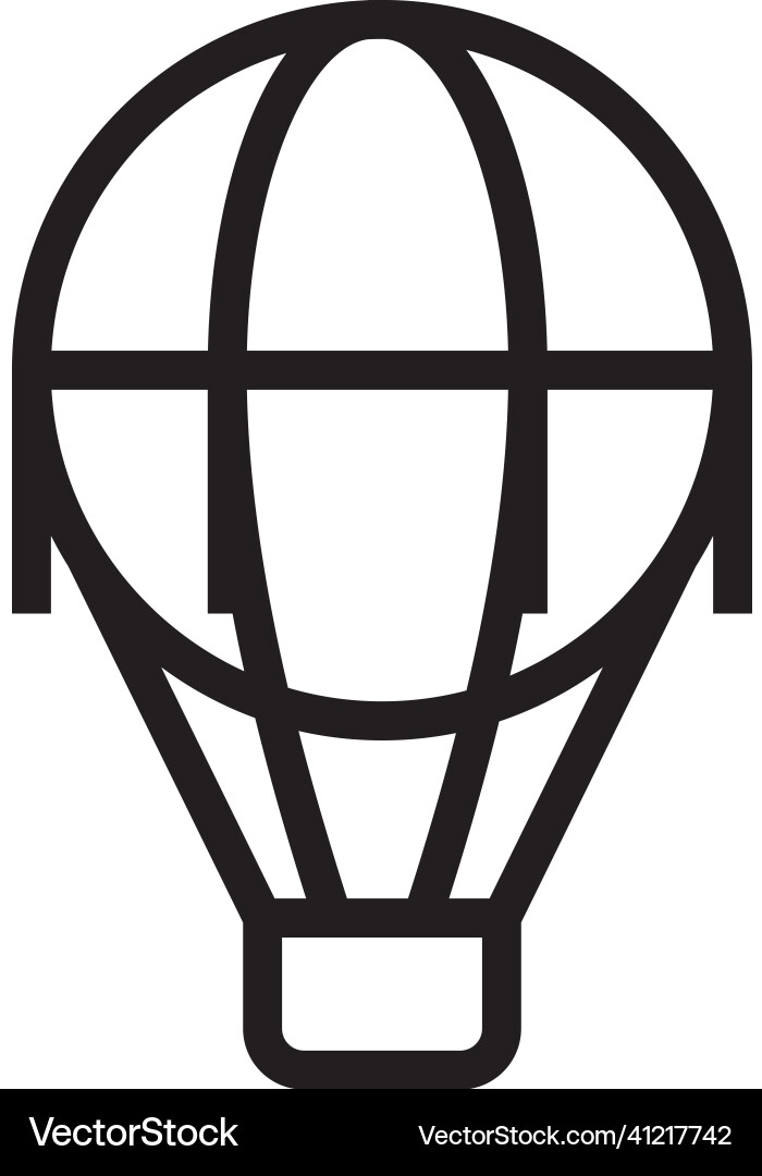 Heißluftballon Ikone Himmel Reise Symbol Abenteuer Heißluftballon Ikone Himmel Reise Symbol Abenteuer vektorbild
