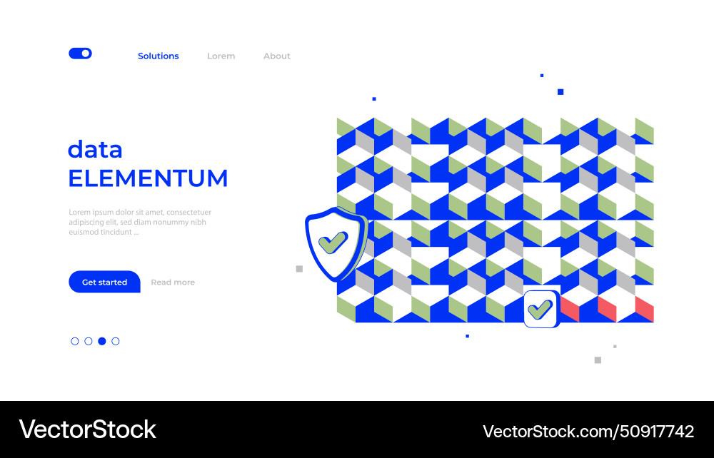 Information data and network security concept Vector Image