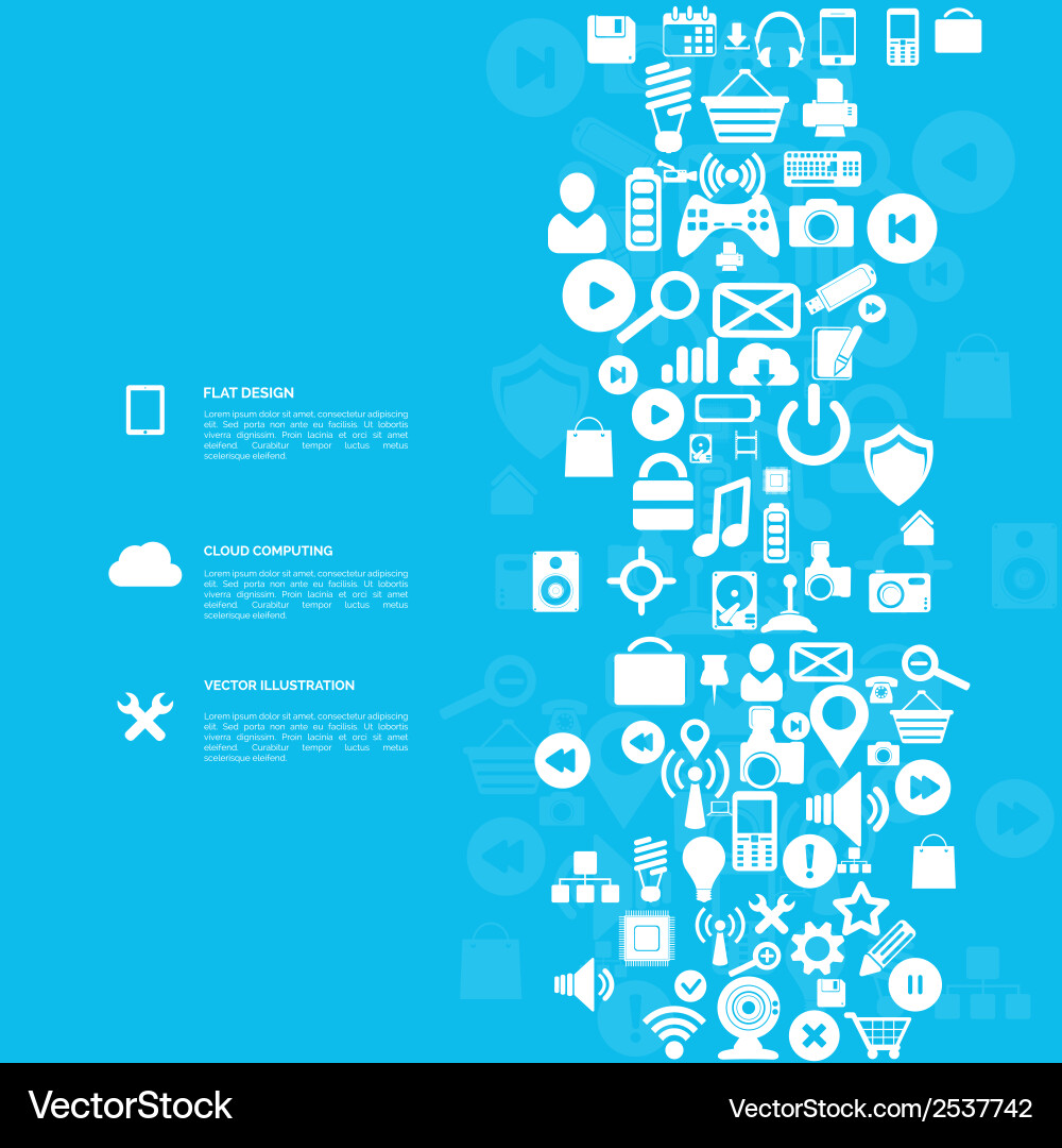 Modern Web Interface Background vector image