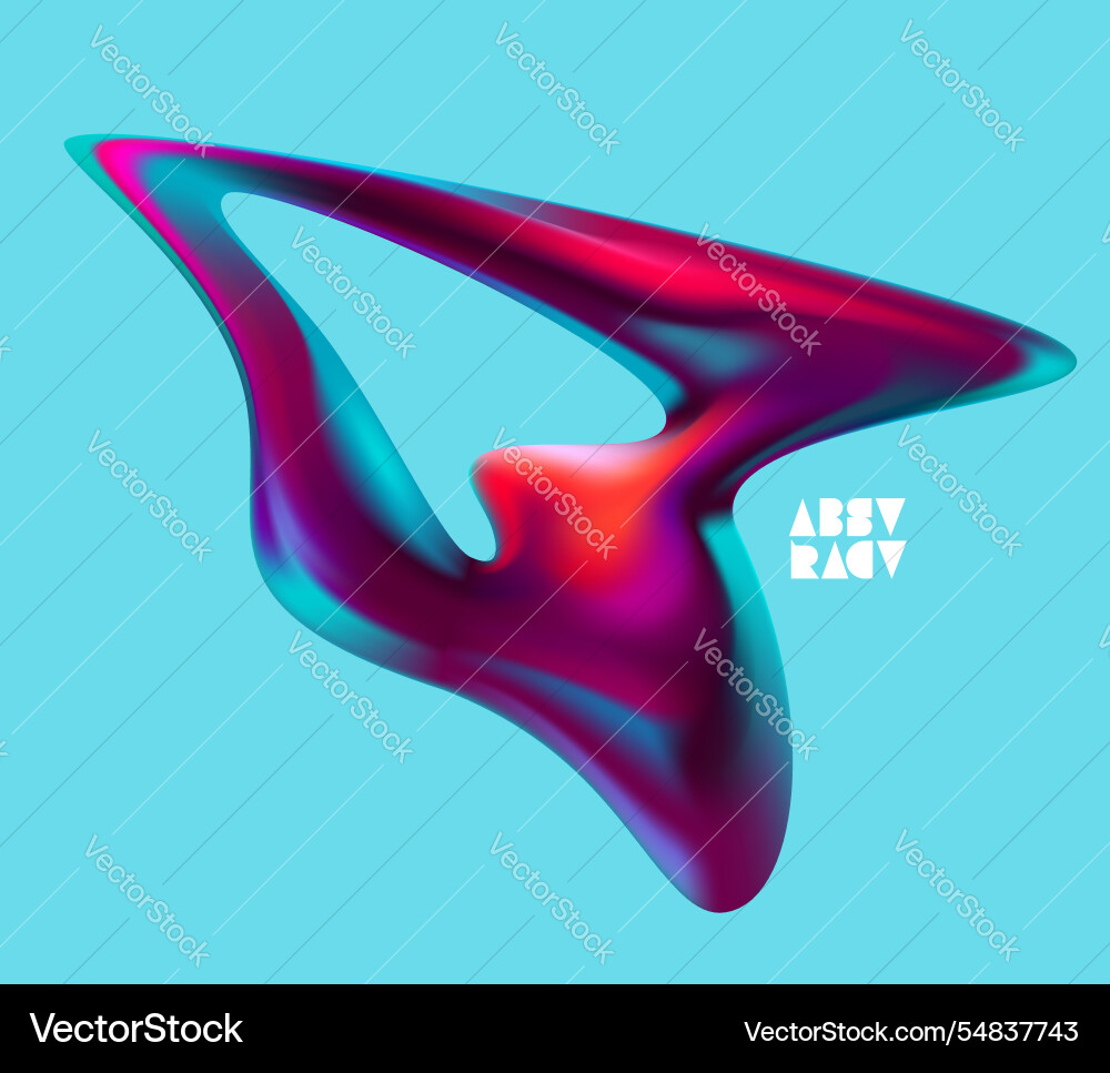 Abstract background of fluid iridescent shape Abstract background of fluid iridescent shape vector image