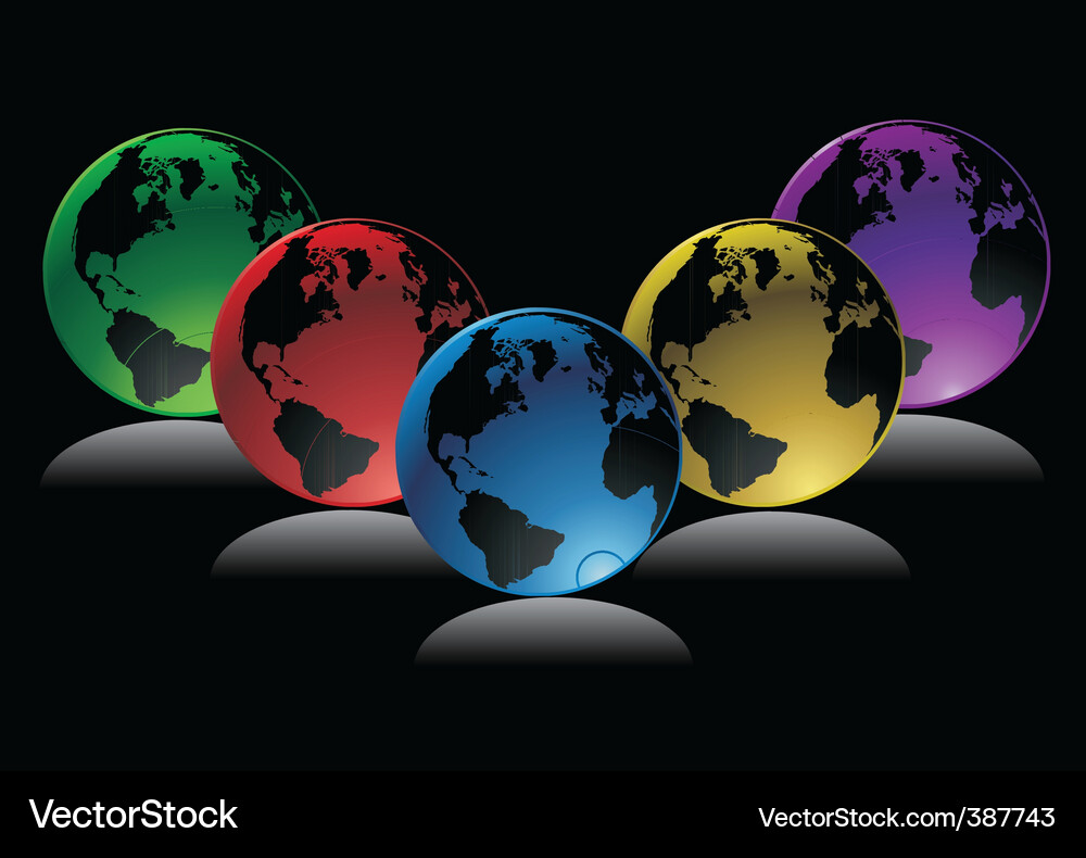 Globe background Vector Image