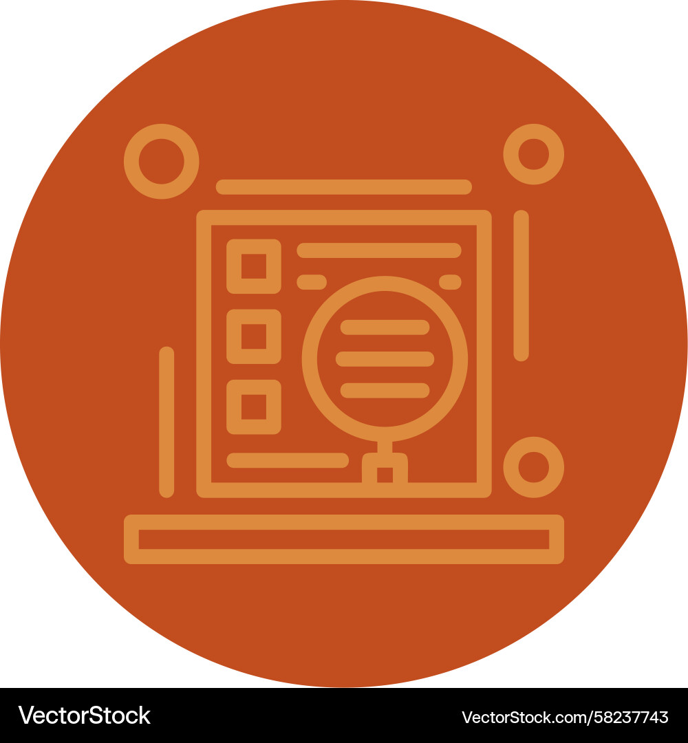 Multi-Color Indexing Line Icon Vector Image