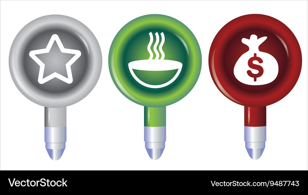 Navigation pointer vector image