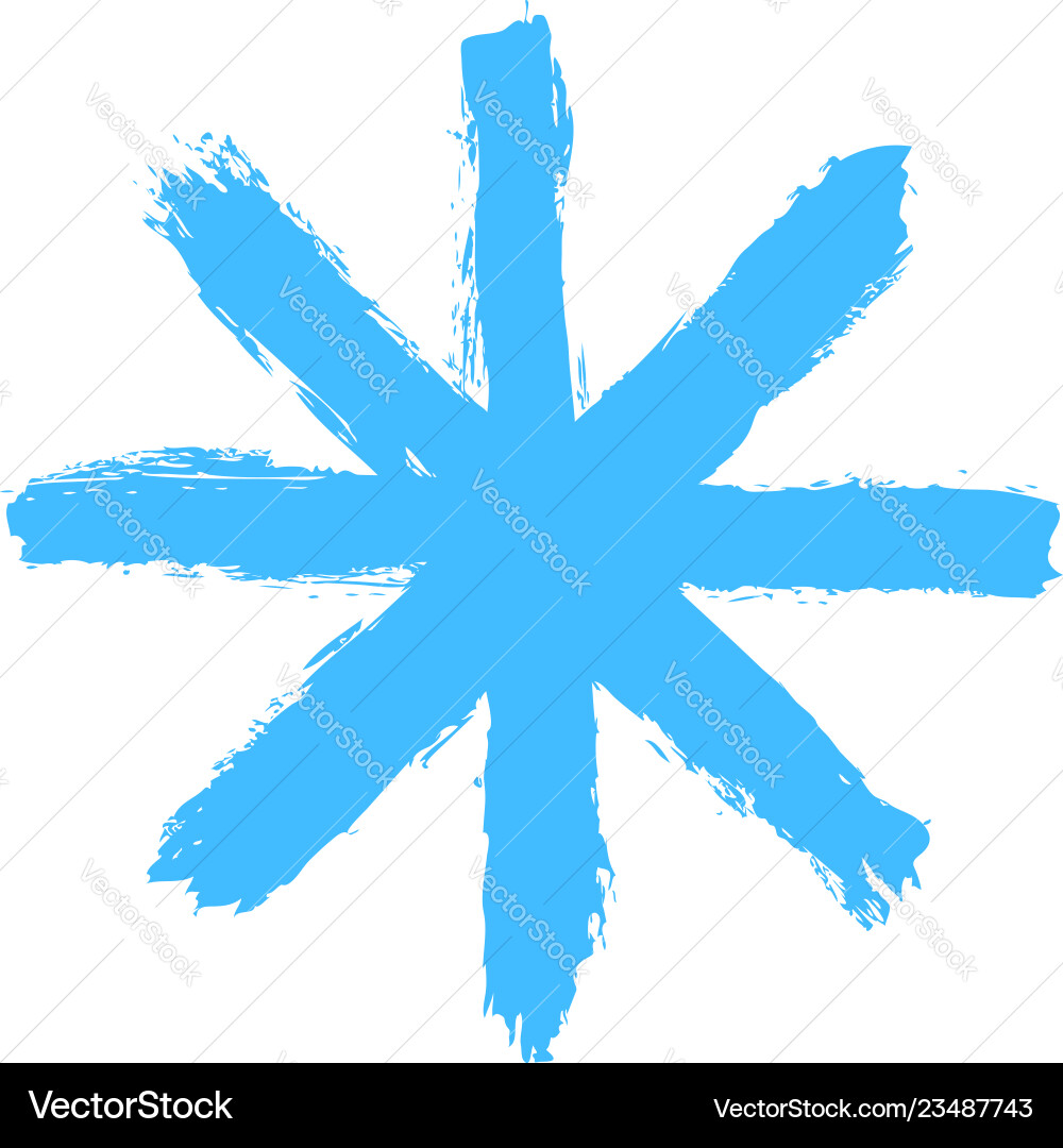 Snowflake 06 from set 01 drawing of a snow flake Snowflake 06 from set 01 drawing of a snow flake vector image