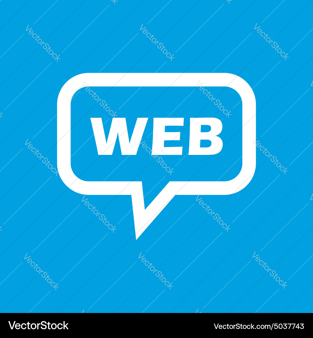 Web message icon Vector Image