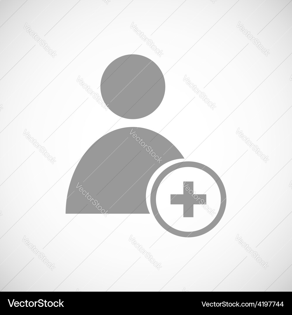Add user black icon Vector Image