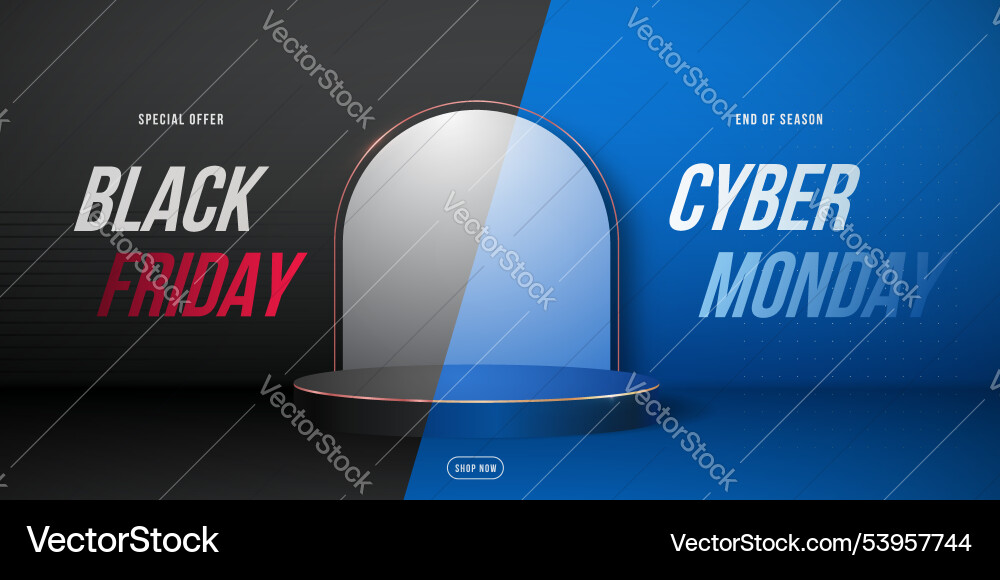 Black friday to Cyber monday Übergangskonzept Black friday to Cyber monday Übergangskonzept vektorbild
