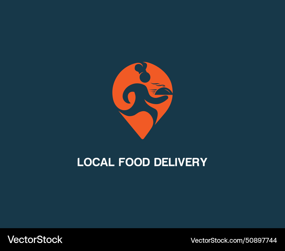 Restaurant map pointer or location logo design Restaurant map pointer or location logo design Vector Image