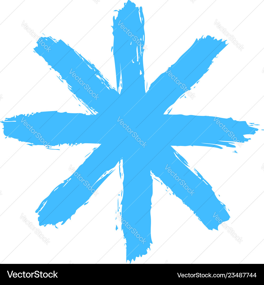 Snowflake 07 from set 01 drawing of a snow flake Snowflake 07 from set 01 drawing of a snow flake vector image
