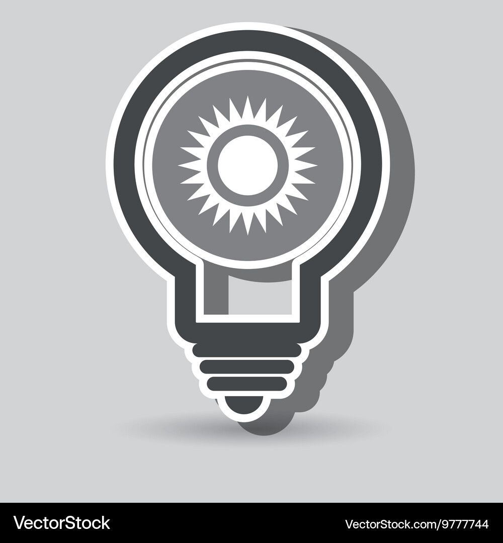 Sun and environment isolated icon design Vector Image
