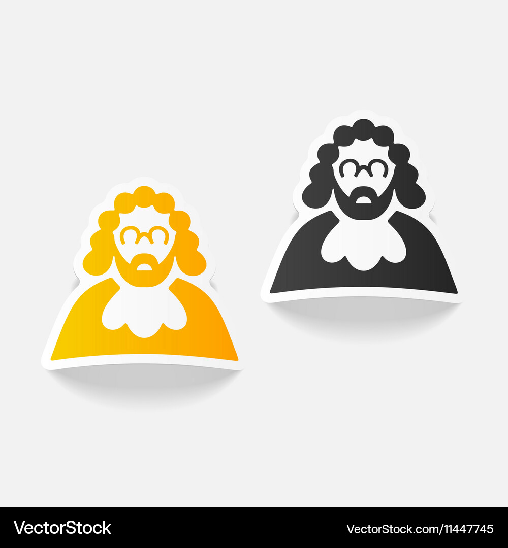 Realistic design element judge Vector Image
