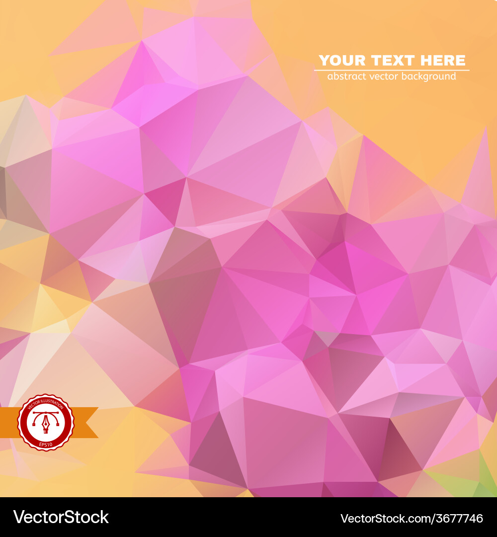 Abstract colorful triangles background vector image