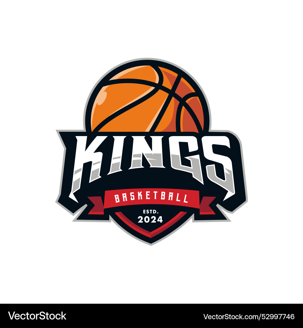 Basketball Kings Logo vector image