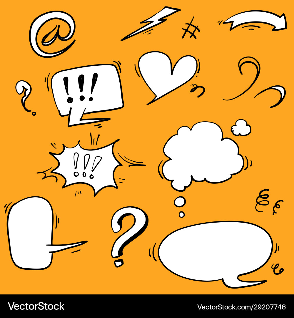 Hand drawn comic book text speech bubble in pop Hand drawn comic book text speech bubble in pop vector image