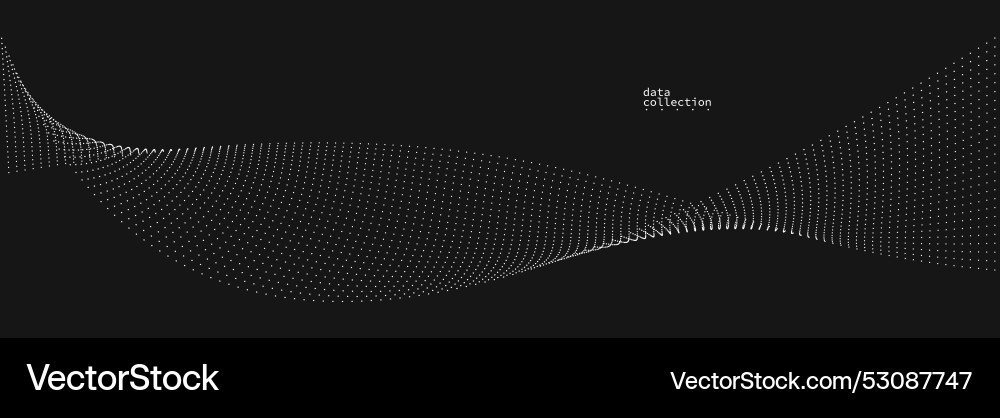 Dynamic Grey Particle Flow vector image